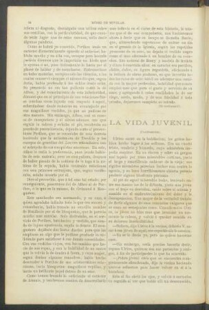 La vida juvenil