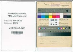 Entnazifizierung Karl Grimmedahl , geb. 01.04.1903 ()
