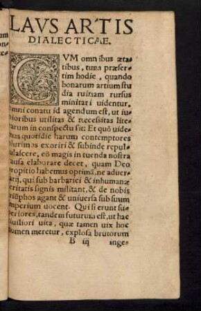 Laus Artis Dialecticae.