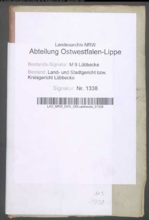 Erblasser: Warner, Wilhelm; Erblasser: Warner, Sophie, geb. Schneider: