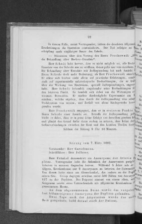 Sitzung vom 7. März 1882.