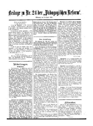 Literatur : Beilage zu Nr. 24 der "Pädagogischen Reform"