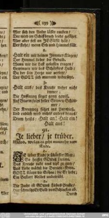 91. Je lieber, je trüber.
