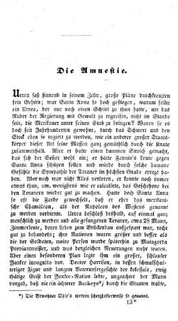 Die Amnesie.
