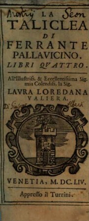 La Taliclea : Libri Qvattro