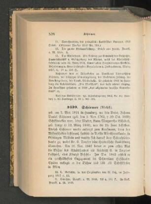 3439. Schirmer (Adolph)