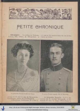 Petite Chronique.