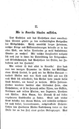 Wie in Amerika Staaten entstehen