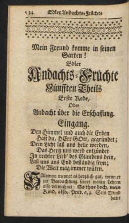 Fünfften Theils