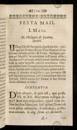 243-252, I. - V. Maii