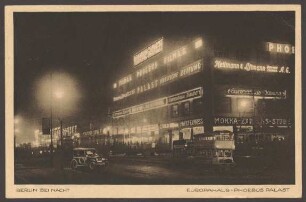 Ansichtskarte Nachtaufnahme "Europhahaus - Pheobus Palast", Stresemannstraße
