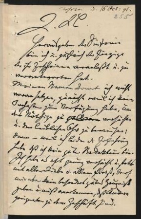 Brief an Clara Schumann : 16.10.1891