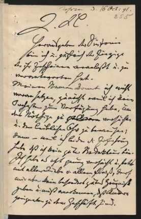 Brief an Clara Schumann : 16.10.1891