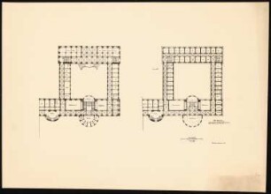 Franziskanerkloster auf dem Spittelberg, Glatz Vorprojekt: Grundriss (?) OG 1:200