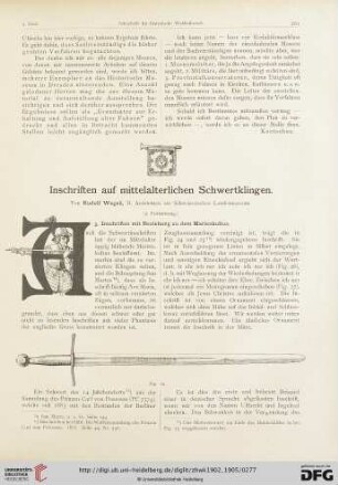 3: Inschriften auf mittelalterlichen Schwertklingen, [3]