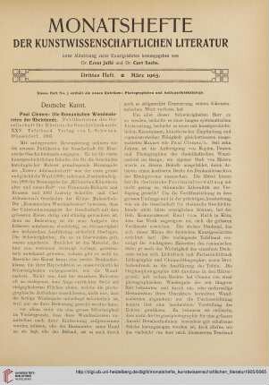 Drittes Heft (März 1905)
