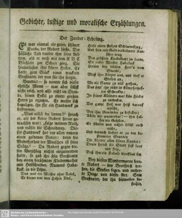 Gedichte, lustige und moralische Erzählungen