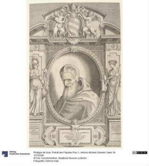 Porträt des Papstes Pius V., Antonio Michele Ghielieri