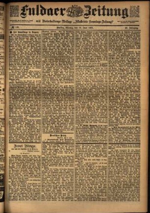 Ausgabe vom Montag, den 10. Juni 1901.
