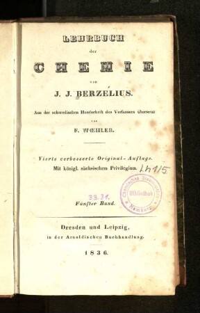 Bd. 5: Lehrbuch der Chemie