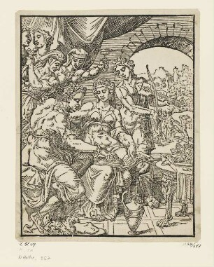 Verlorener Sohn verprasst sein Erbteil, Blatt 2 der Folge "Gleichnis vom verlorenen Sohn"
