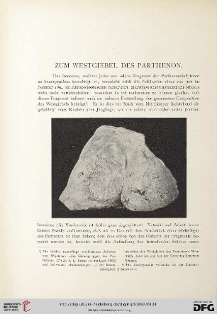 12: Zum Westgiebel des Parthenon