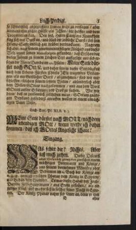 Leich-Text. Ps. XLII. v. 3.