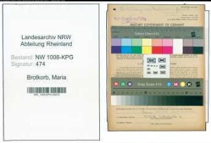 Entnazifizierung Maria Brotkorb , geb. 19.12.1914 ()