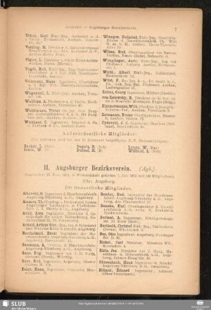 II. Augsburger Bezirksverein.