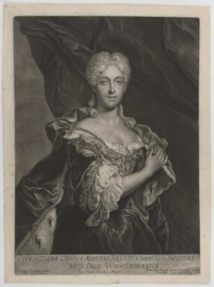Bildnis der Christiana Carola, Markgräfin von Brandenburg-Ansbach