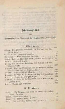 719-720 Inhaltsverzeichnis