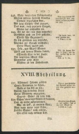 XVIII. Abtheilung.