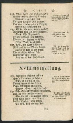 XVIII. Abtheilung.