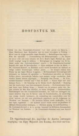 Hoofdstuk XII. Vertrek van den commissaris-generaal van den Bosch van Batavia ...