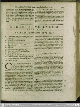 Digestorum Pars VI.