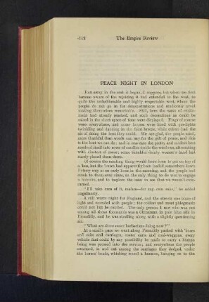 Peace Night in London.