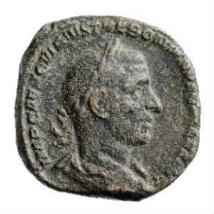 Münze, Sesterz, 251 - 253 n. Chr.