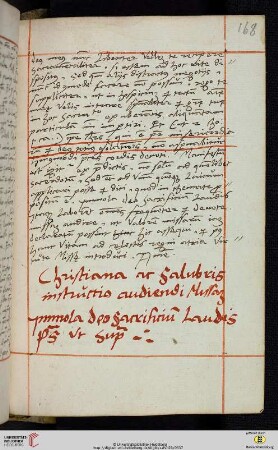 Christiana ac Salubris instrúctio au¬diendi Missam [Predigttext, Ps 49,14:]