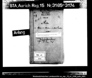Die Befreiung des Malergesellen Claas Roelf Meyer in Emden von der Wanderpflicht