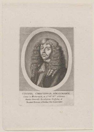 Bildnis des Conradus Christophorus Königsmarck