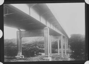 Denkendorf, Autobahnbrücke über das Sulzbachtal, um 1936, Strecke Stuttgart - Ulm