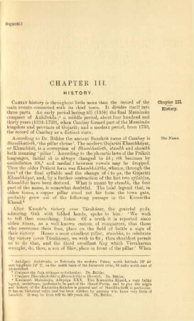 Chapter III. History