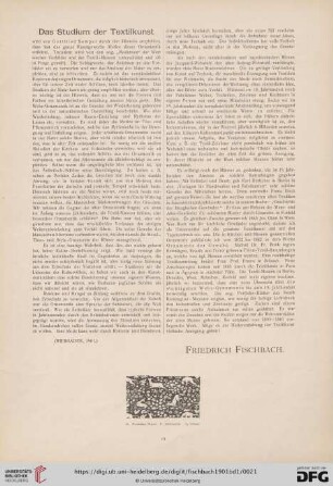 Das Studium der Textilkunst