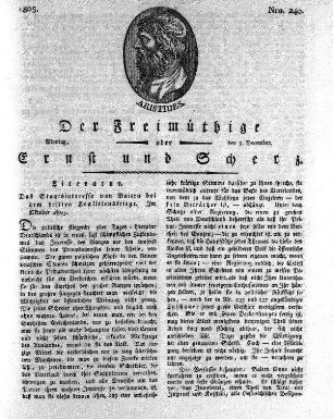 Nro. 240, Montag den 2. December