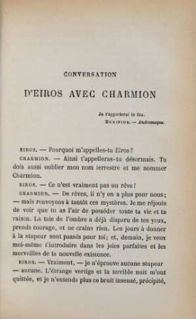 Conversation d'Eiros avec Charmion