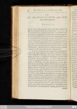 IX. De Praeparatione Ad Studium S. Scripturae.