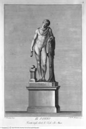 Il Museo Pio-Clementino, Tomo I-VII, Tomo I: Statue del Museo Pio-Clementino, Statue des Thanatos