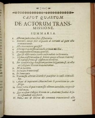 Caput Quartum. De Actorum Transmissione.