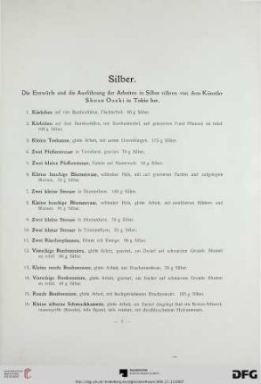 Silber (Nr. 1-150)