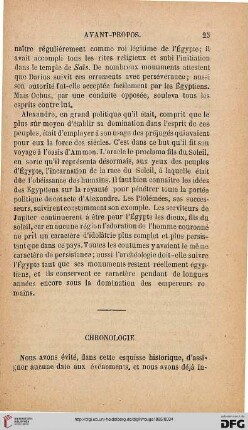 Chronologie